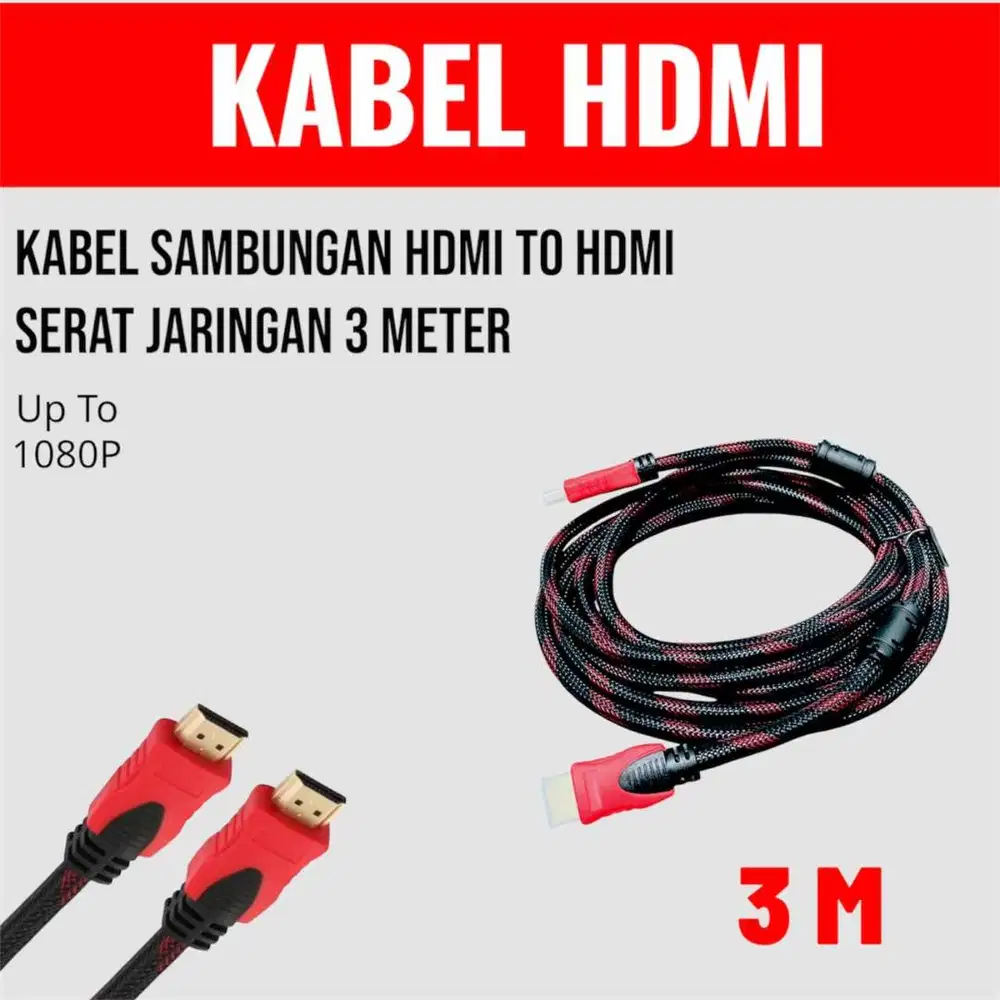 Kabel HDMI 3M kabel konektor Full HD