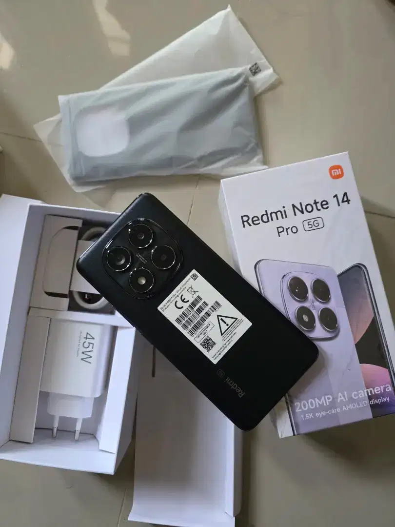 Redmi Note 14 Pro 5G (12/512) Fullset mulus kayak baru