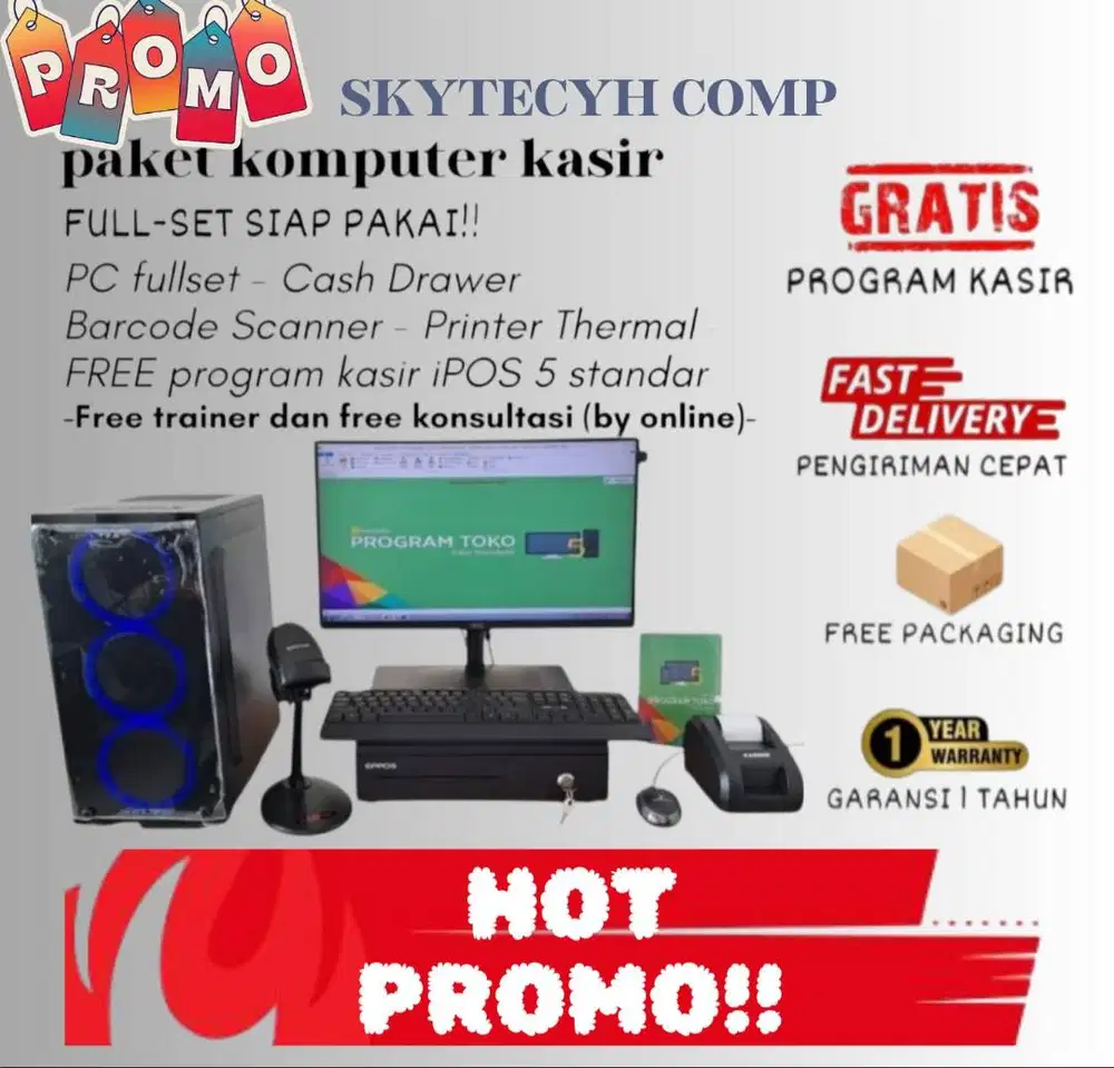 Komputer kasir Fullshet minimarket petshop toko susu matrial apotik