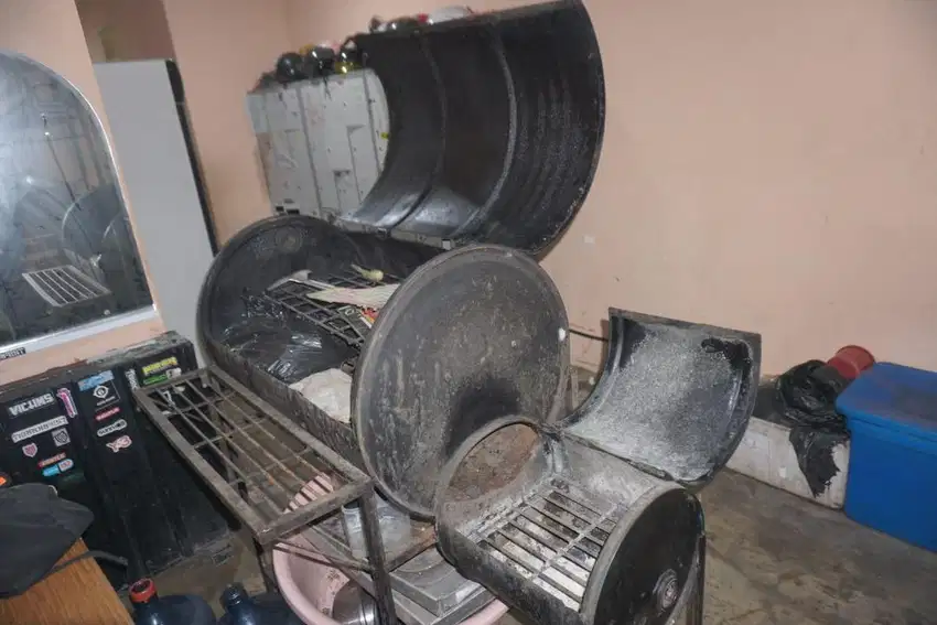 BBQ Drum Smoker Grill Panggangan