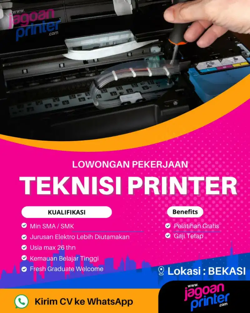 Dibutuhkan Teknisi Printer