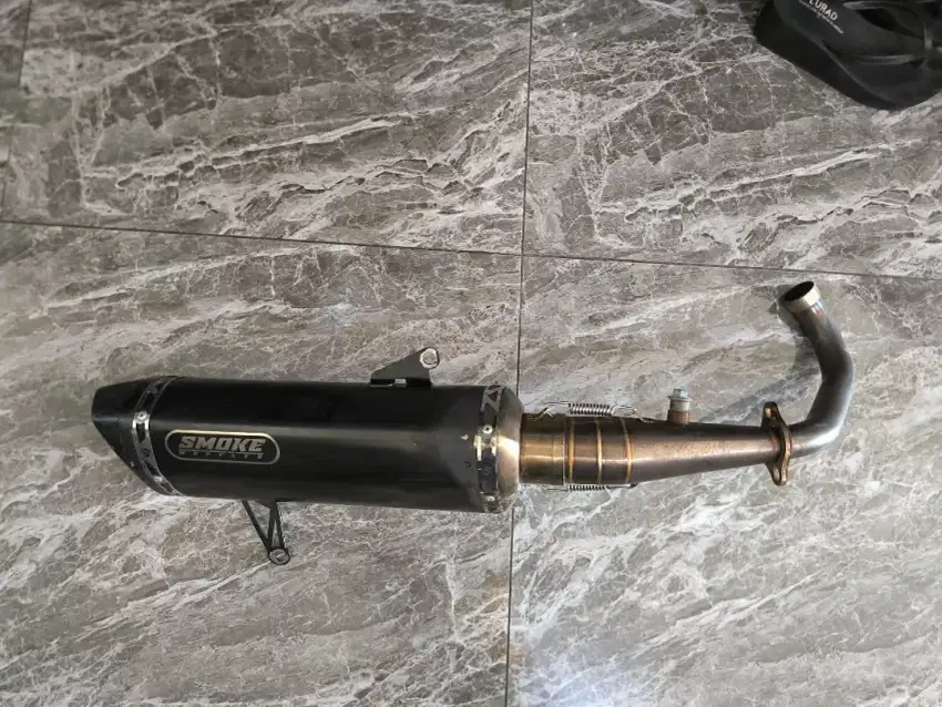 Knalpot smoke end cup karbon buar xmax old dan New xmax connected
