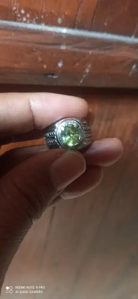Cincin batu peridot ring 8