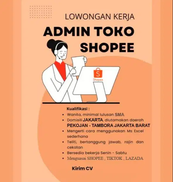 Admin Online TIKTOK Shopee