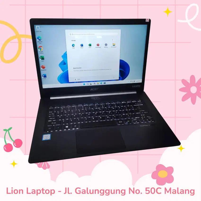 RINGAN&SLIM RAM 16GB i7 gen8 SSD 256GB Acer Travelmate X514 [19|06]