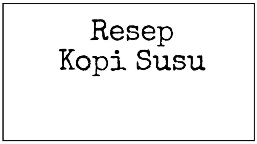 Jual Resep Kopi Susu Mirip Kopi Susu Terkenal di Jogja