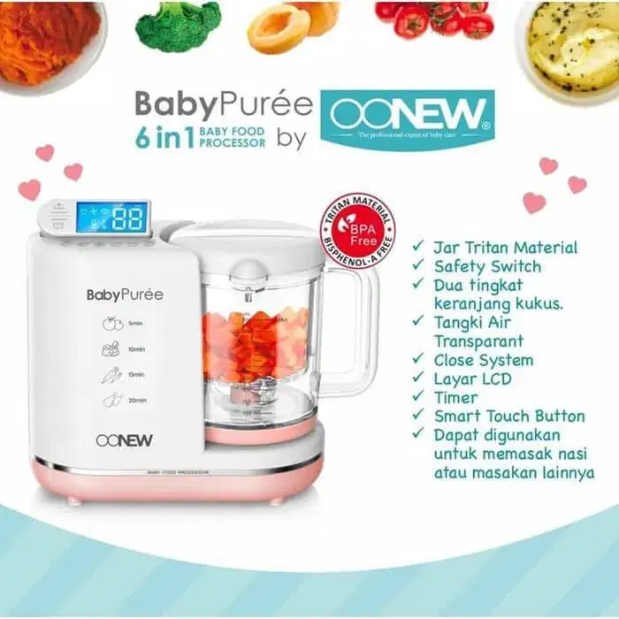 Oonew Baby Puree Food Processor 6‑in‑1 Bekas – Pemakaian 3 Bulan