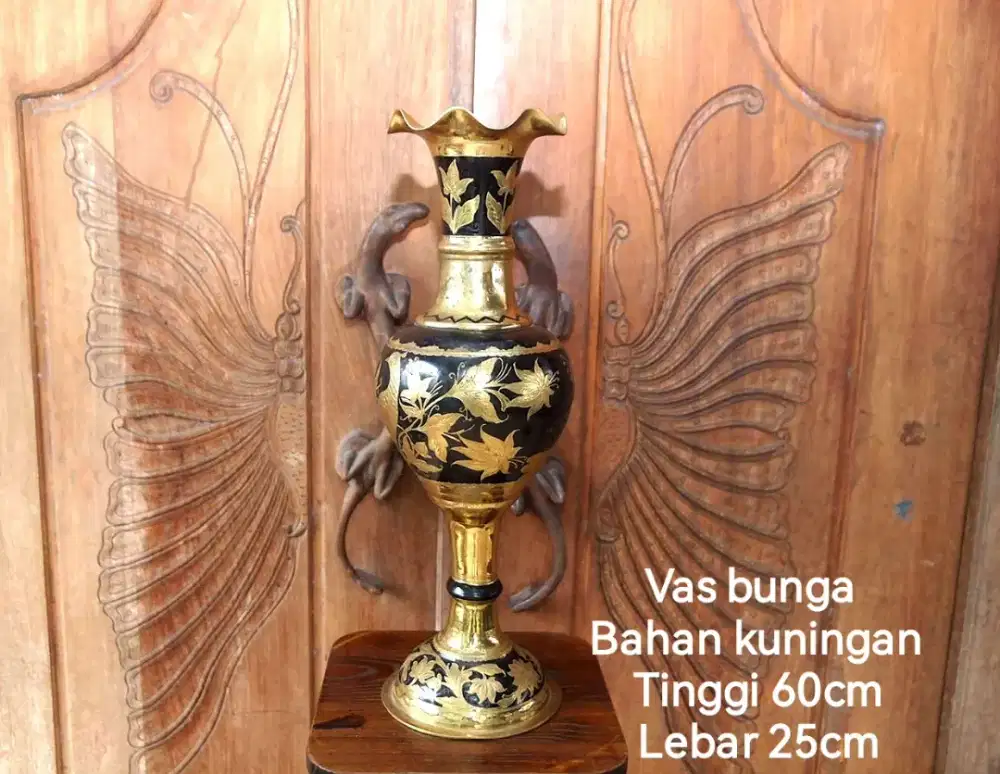 JUALCEPATMURAH Vas bunga ANTIK bahan kuningan