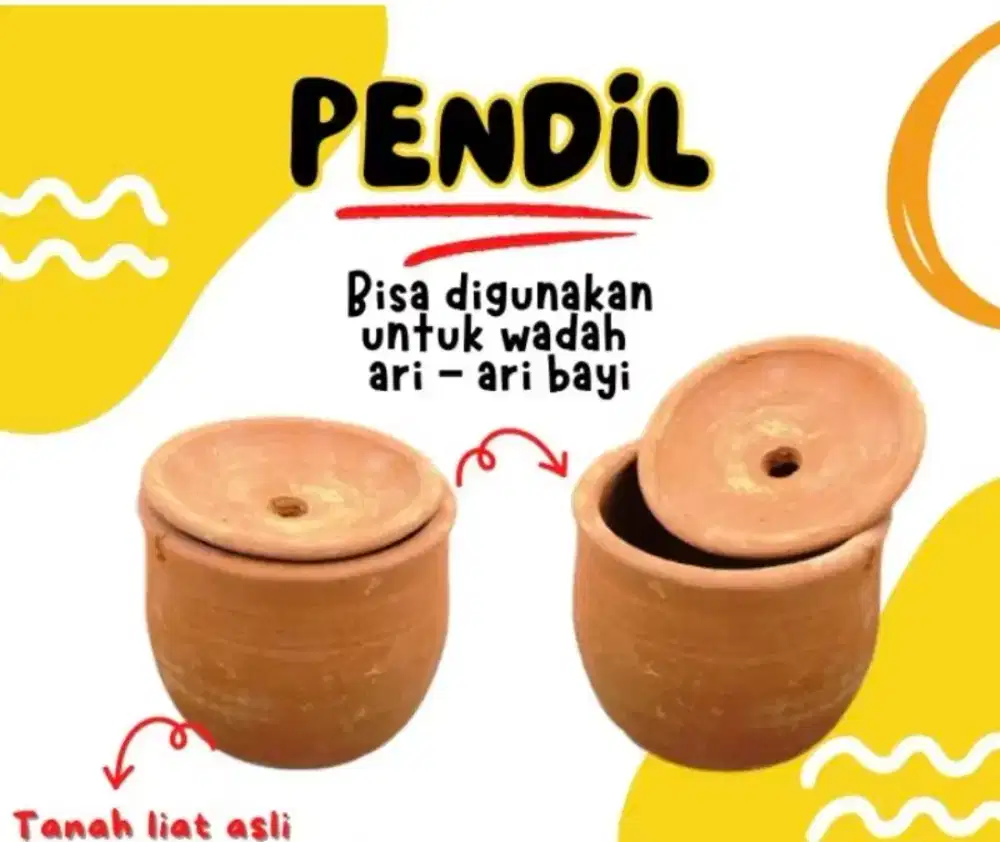 Kendi Pendil Tempat Ari Ari Bali Tanah Liat Tradisional Murah