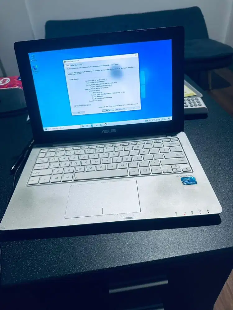 Laptop asus celeron 847 ram 4gb hdd 320gb 12” dijual apa adanya