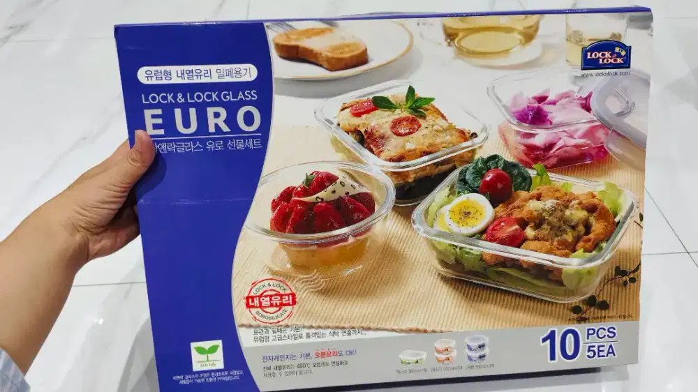 BARU Lock n lock bahan kaca set BARU 10pcs