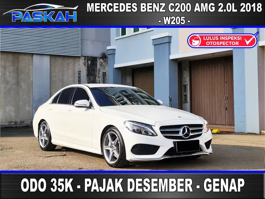 PAJAK=DESEMBER Genap Odo=35k Bunga=5,25% Mercedes Benz C200 AMG 2018