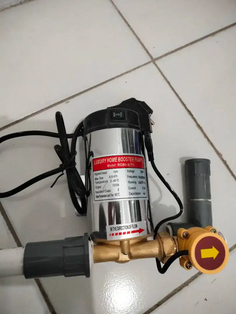Booster pendorong air showwer