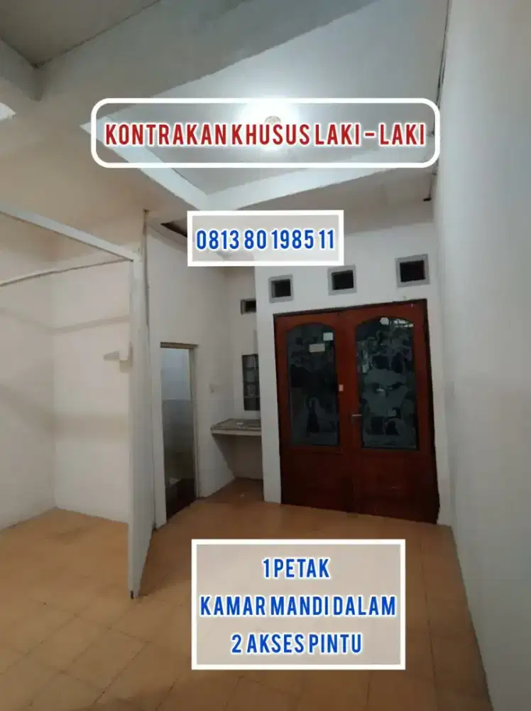 Kontrakan 1 petak WC di dalam terawat (Syar'i) Laki/keluarga Jkt Timur