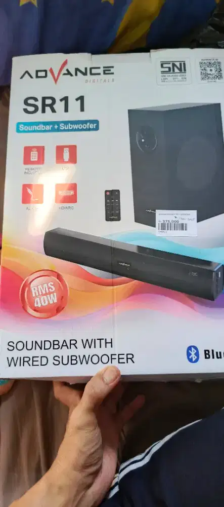 Speaker bluetooth soundbar home theater advance sr 11
