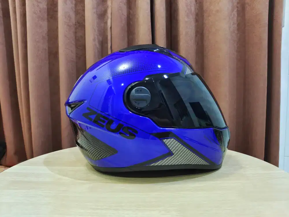 Zeus Biru Helm Motor Full Face