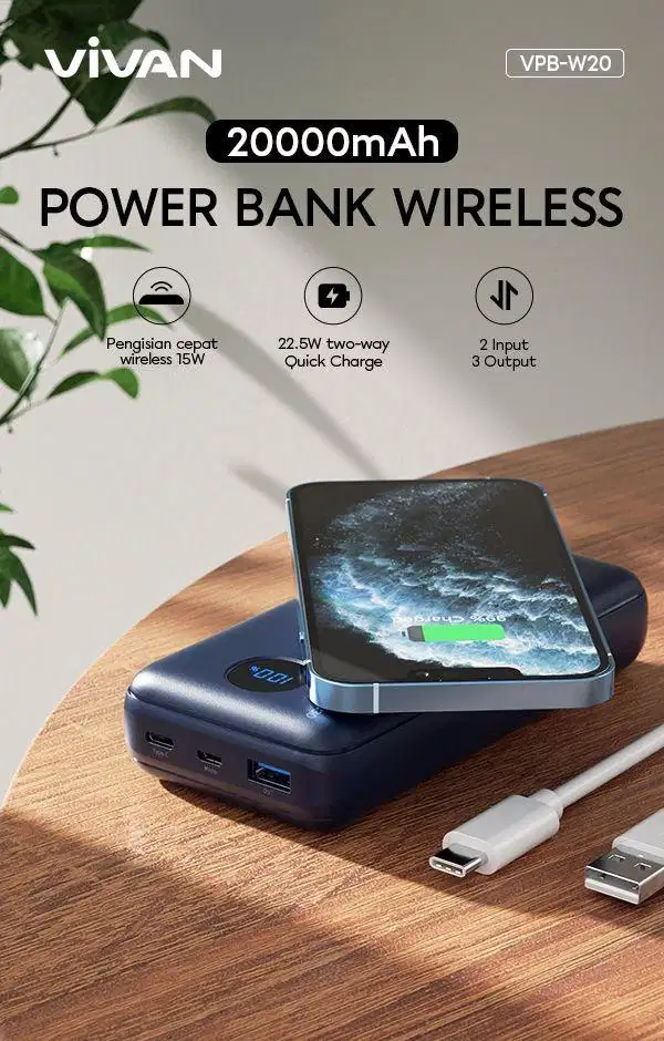 POWERBANK MAGSAFE VIVAN VPB W20