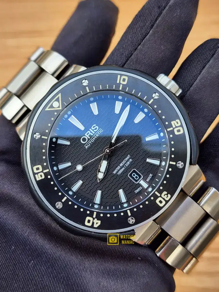 Jam Tangan Original Oris ProDiver Titanium Ceramic Automatic Fullset