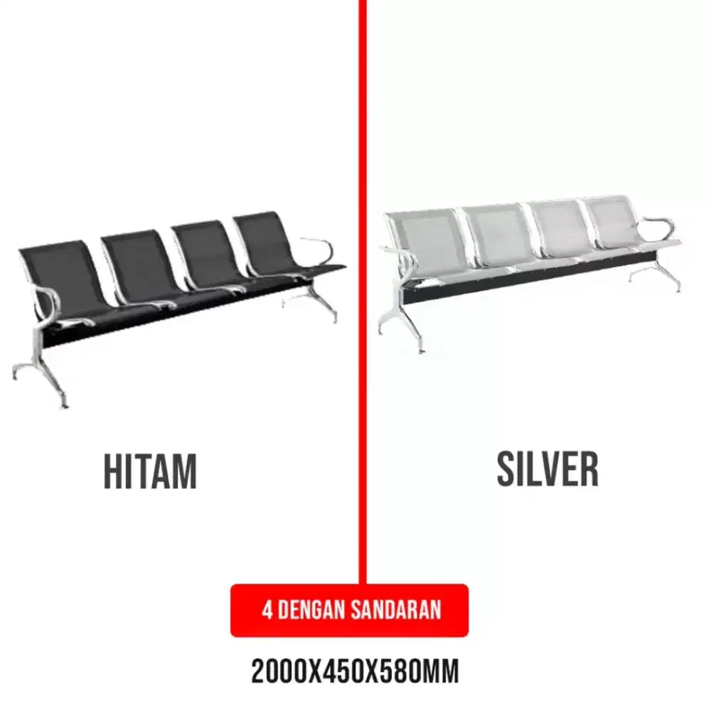 Kursi Tunggu Bandara Premium Besi