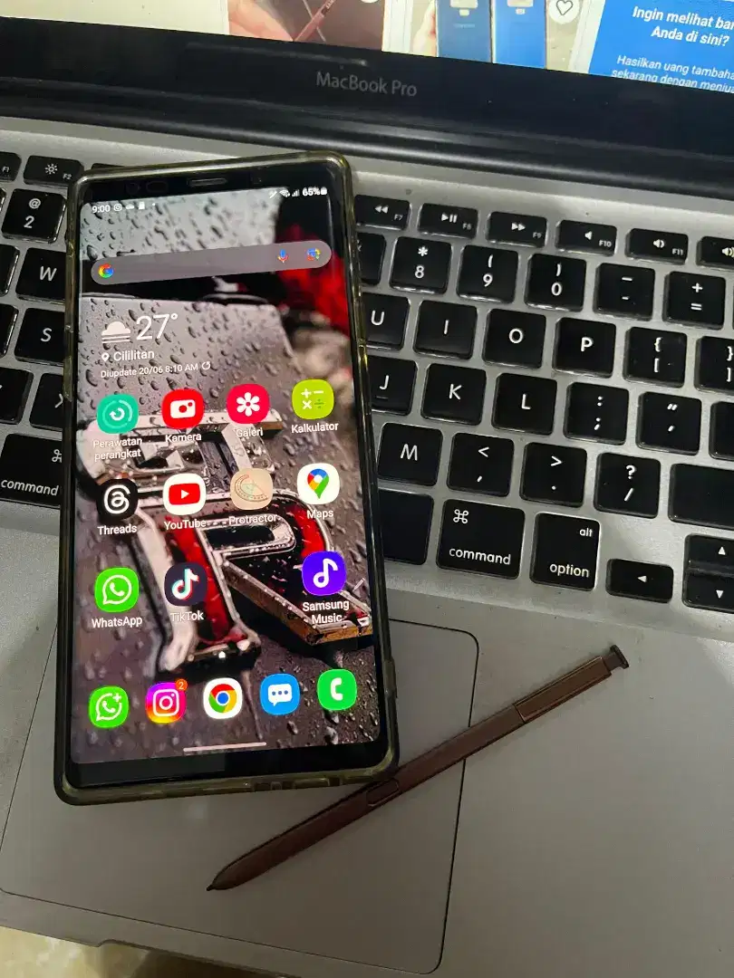 Samsung note 9 gold ram 6 room 128