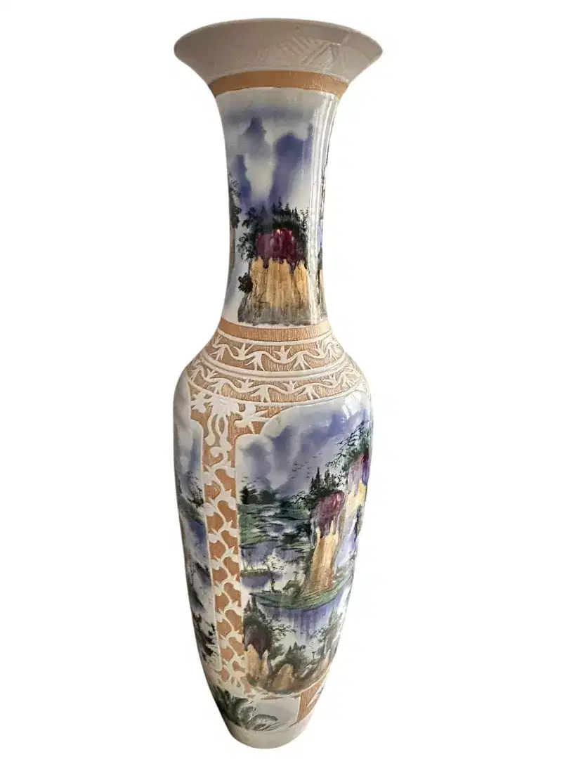 GUCI ANTIK TRADITIONAL CHINESE VASE/ POT ETNIK JUMBO SIZE TINGGI 183