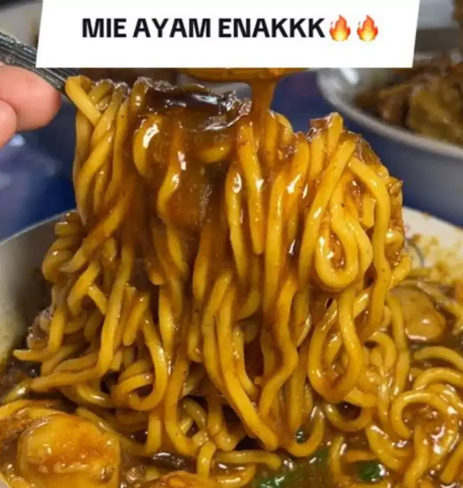 Mie ayam Chili oil enak