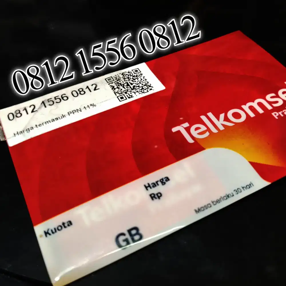 Nomor cantik Telkomsel rapi double operator