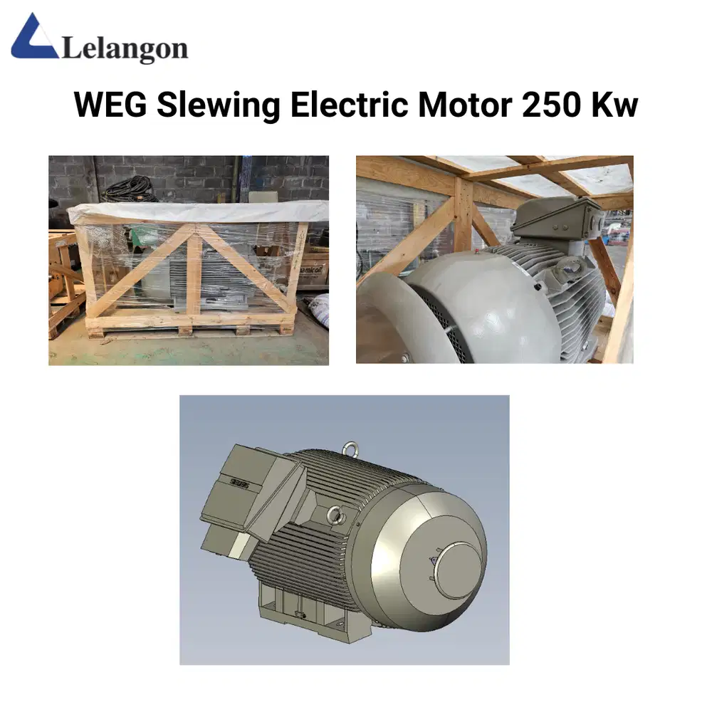 Dijual Motor Listrik WEG 250 kW 4P IE3 – Heavy Duty Hoisting, Baru