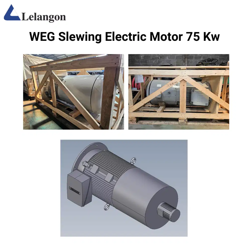 Motor Listrik WEG 75 kW IE3 – Heavy Duty Crane Hoist, Baru
