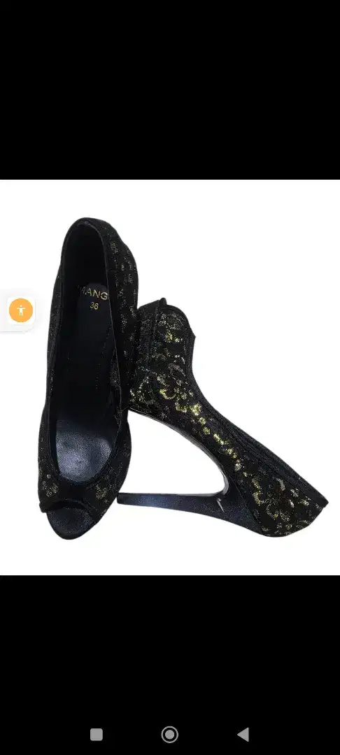 sepatu heels cewe Mango tinggi 12 cm size 36