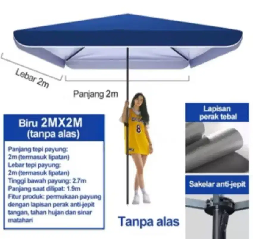 Tenda payung 2x2
