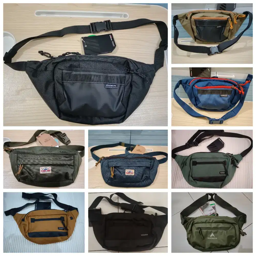 Tas Selempang/Pinggang/Waistbag Merk EIGER DIJAMIN 100% ORIGINAL