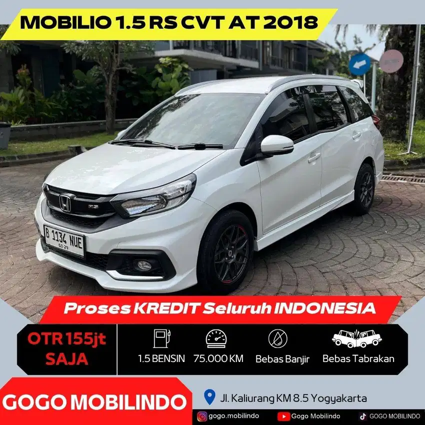[Dp5jt] Honda Mobilio RS CVT Matic 2018 ORISINIL Kredit Murah