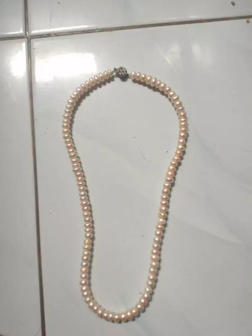 Kalung mutiara asli