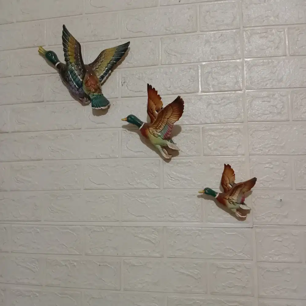 Keramik 3 ekor burung Mallard