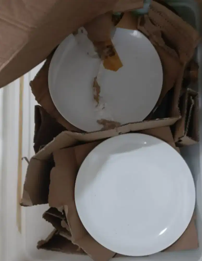 Piring Keramik Putih, Sup Cup, Tea Cup, Sauce Cup, Coffee Cup Ex Resto