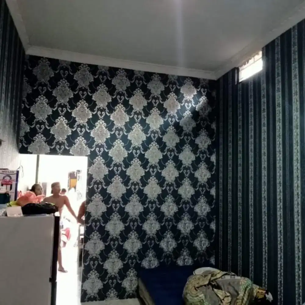 WALLPAPER DINDING BAHAN TIMBUL