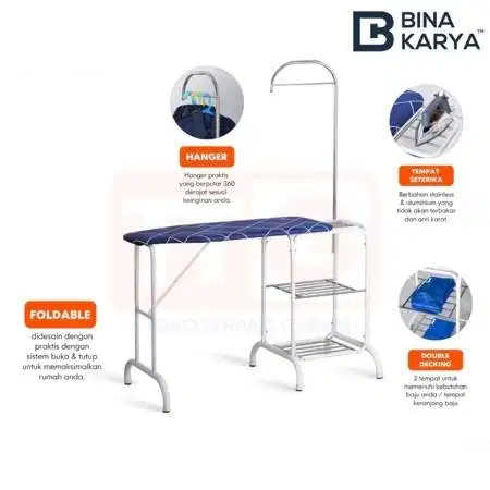 Meja Seterika / Rak Gosok Multifungsi