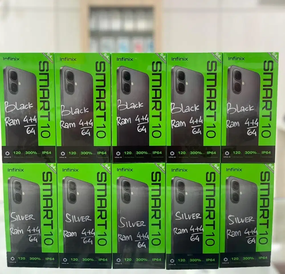 Baru...Infinix Smart 10 Ram 4+4/64 Grs Resmi (Gold)