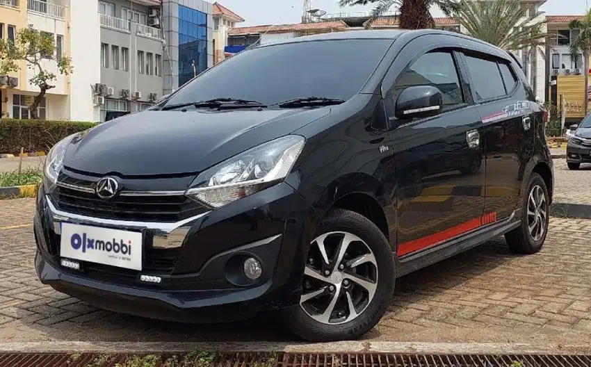TDP 6,JT Daihatsu Ayla 1.2 R Deluxe Bensin-MT Hitam 2017