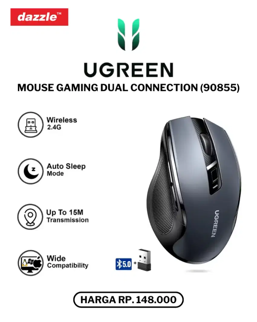 UGREEN MOUSE GAMING DUAL CONNECTION