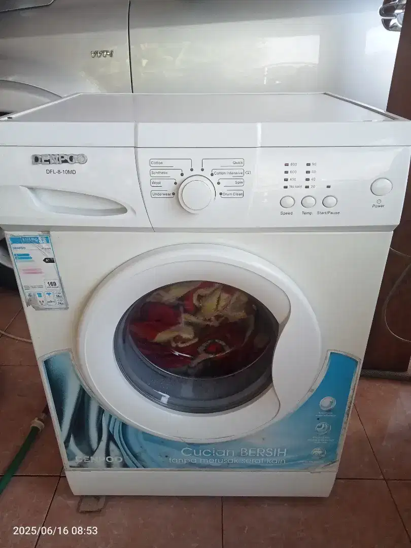 Mesin cuci 1 tabung samping front loading