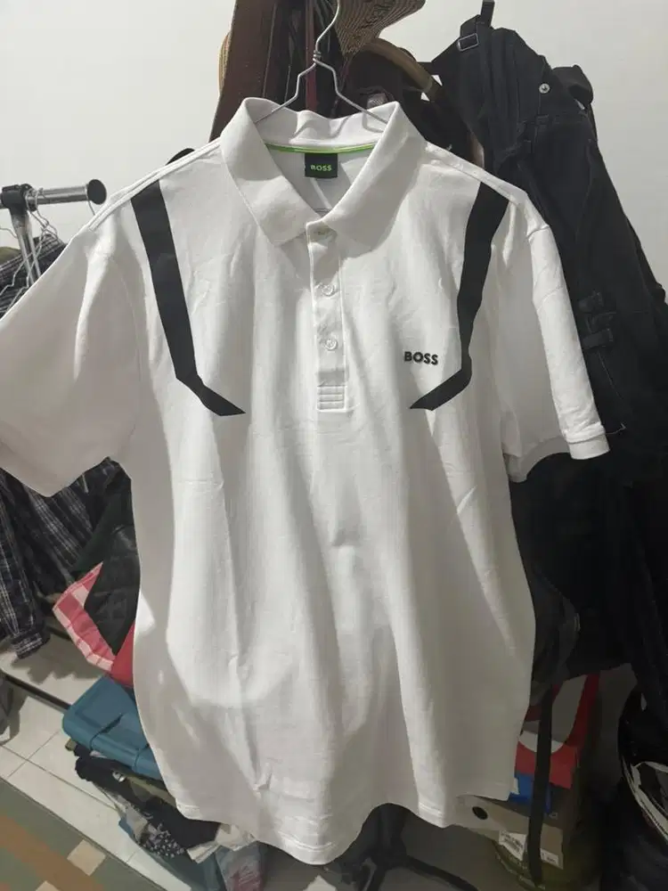 HUGO BOSS POLO SHIRT XL ORIGINAL White Like New