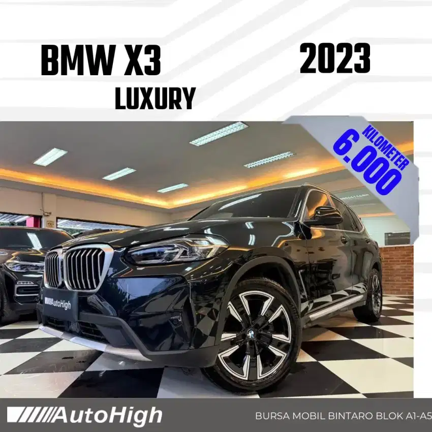 DP10% [Km6.000] X3 X-Line Luxury 2023 Black Reg 2022 #AUTOHIGH