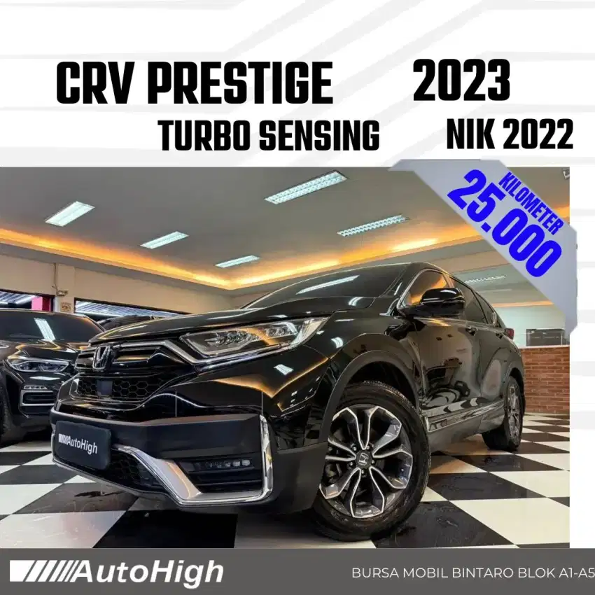 DP10% [Km25.000] CRV Turbo Prestige 2022 Black Reg 2021 #AUTOHIGH