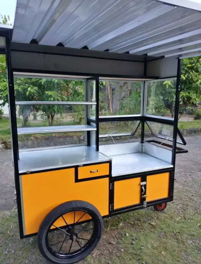 Gerobak both besi free ongkir cod