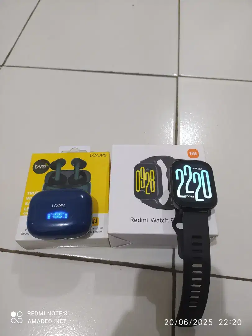 Smartwatch Redmiwatch 5 active + TWS Loops