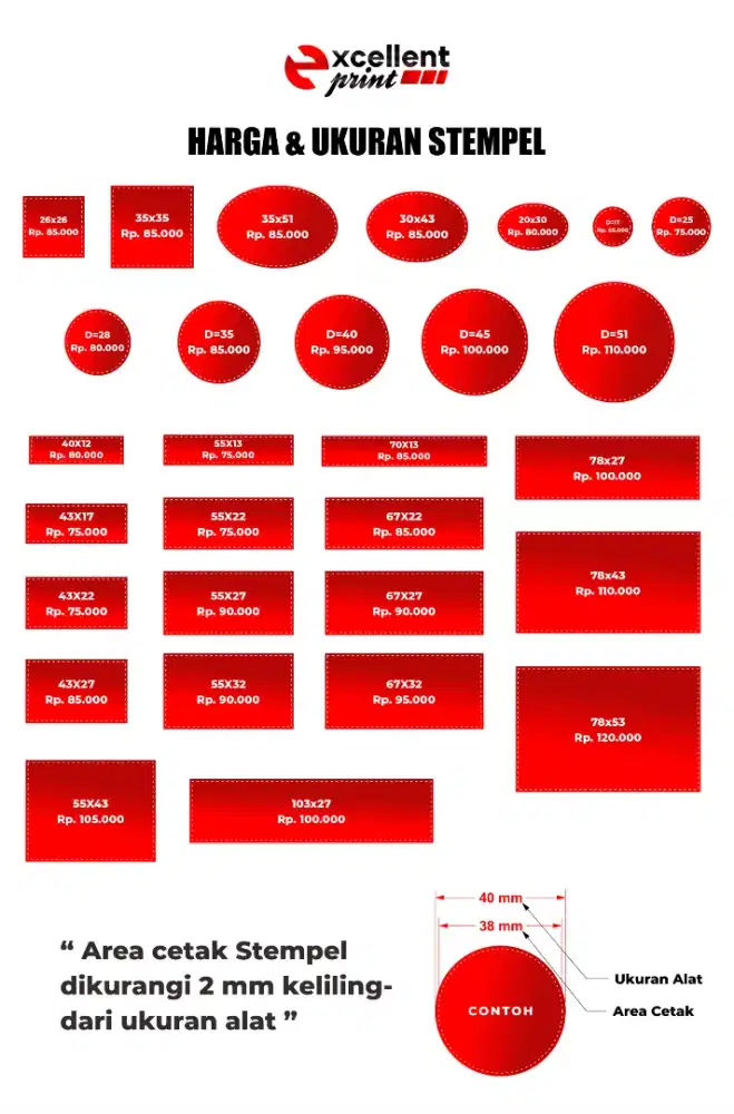 Stempel Murah - Free Ongkir diantar sampai rumah