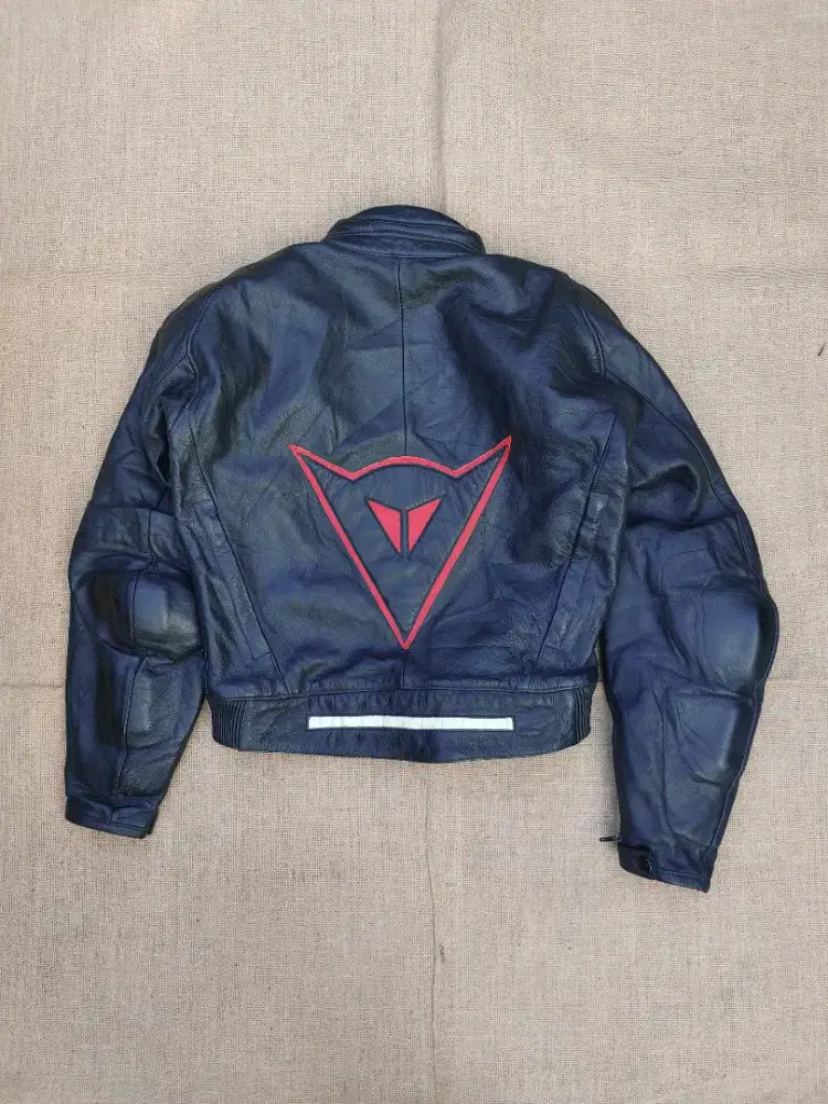 Dainese Jaket Kulit Biker Racing Leather Jacket Vintage