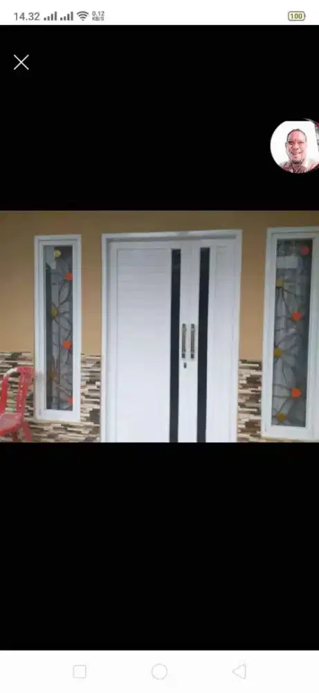 Jual kusen pintu satu dan pintu dua dari bahan aluminium dan kayu
